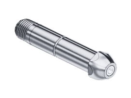 CGA 580, WITH INLET FILTER, STAINLESS STEEL NIPPLE