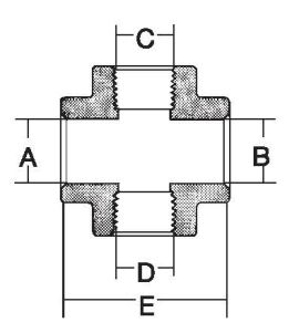 Cross 1.053 - 1.057 x 1.053 - 1.057 x 3/4" x 3/4" 4500 PSI WP