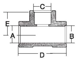 Tee .843 - .847 x .843 - .847 x .843 - .847 3750 PSI WP