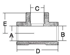 Tee .843 - .847 x .843 - .847 x 1/2" 4500 PSI WP