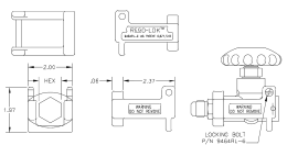 3/8" M.NPT x CGA 580 - for use with 9464RL-3