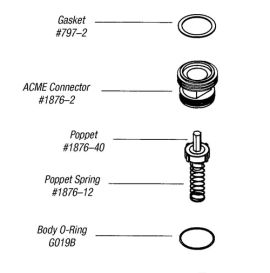 Replacement Kit - 1876 Vapor Return Valve