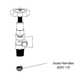 Replacement Parts Kit - Optional Excess Flow Valve Sherwood 2341 Series Liquid Withdraw Valves