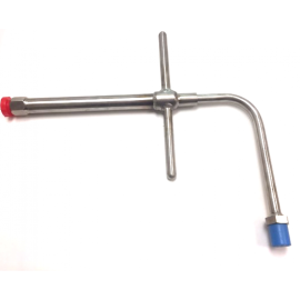 Inert CGA295 Elbow with T-Handle Spinner