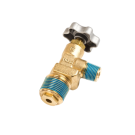 Service Valve for 33 LB Forklift Cylinder, Acme Male Connection, 3/4” MNPT x 3/8” MNPT, For Lift Truck Cylinders ME9101P5