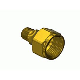 Outlet Adaptor - CGA580, Argon, Helium, Nitrogen, Brass