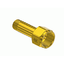 Outlet Adaptor - CGA580, Argon, Helium, Nitrogen, Brass