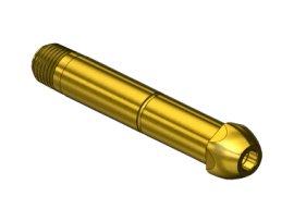 CGA 500/510/580/590 1/4" NPTM 3.5" LONG NIPPLE