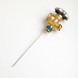 100# CGA 510 Propylene Service Valve, 3/4” NGT Inlet, 7.9” Diptube, 435 PSI, + Bleeder Valve