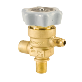 1/4" SAE flare outlet; 1/4" inlet; 400 PSI STDP
