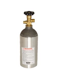 2.5 LB - CO2 (Carbon Dioxide) cylinder with valve, shipped empty 