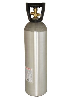 20 LB - CO2 (Carbon Dioxide) cylinder with valve, shipped empty