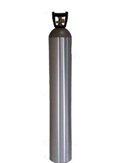 Industrial Gas Cylinder with CGA 580 valve inserted - 150 cu ft