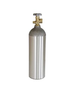 Industrial Gas Cylinder with CGA 580 valve inserted - 22 cu ft