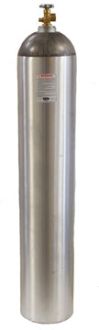 Industrial Gas Cylinder with CGA 580 valve inserted - 265 cu ft