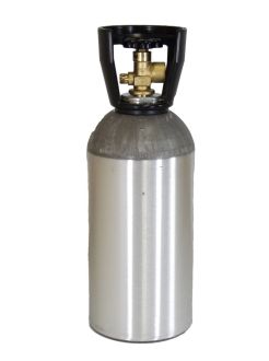 Industrial Gas Cylinder with CGA 580 valve inserted - 33.7 cu ft