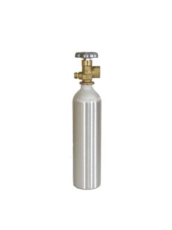 Industrial Gas Cylinder with CGA 580 valve inserted - 6.0 cu ft