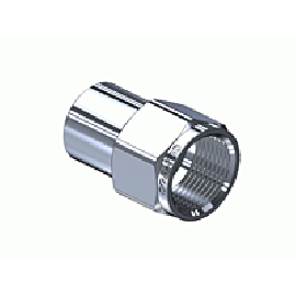 Outlet Adaptor - CGA580, Argon, Helium, Nitrogen, Chrome Plated Brass