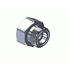 Outlet Adaptor - CGA660, Refrigerant Gases, Chrome Plated Brass