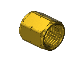 Western #10 - Nut, FUEL, A SIZE, 3/8-24LH-INT