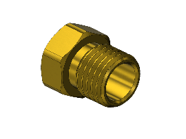 Western #AW-21A - Inert Arc Hose Nut, A SIZE, 3/8-24RH-EXT