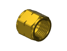 Western #8 - Nut, FUEL, B-SIZE, 9/16-18LH-INT