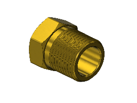 Western #AW-10A - Inert Arc Hose Nut, C-SIZE, 7/8-14 RH-EXT