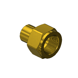 Outlet Adaptor - CGA680, Argon, Helium, Nitrogen, Brass