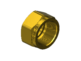 Western #300-2 - Hex Nut, 520, .899-18NGO RH-INT