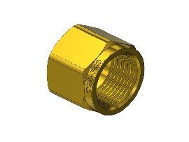 Western #62 - Hex Nut, 540, .908-14NGO RH-INT