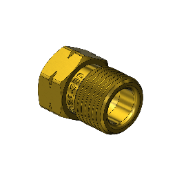 Outlet Adaptor - CGA350, Hydrogen, Methane, Natural Gas, Brass
