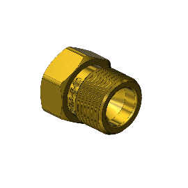 Outlet Adaptor - CGA540, Oxygen, Brass