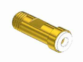 CGA 170 1/8" NPT BRASS NIPPLE