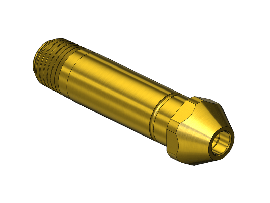 Western #16-8 - Threaded Inlet Nipple, 300, 1/4NPTM, 2.5"LNG