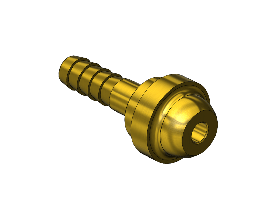 Western #C-19 - Bard Hose Nipple, C-SIZE, 1-35/64"LNG, 1/4"ID