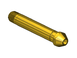 Nipple, 300, 1/4NPTM, 3-1/2"LNG