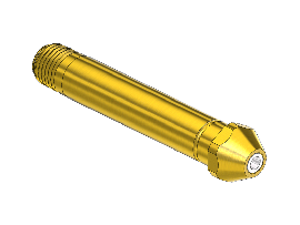 Nipple, 300, 1/4NPTM, 3.5"LNG.