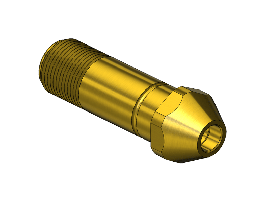 Western #16-5 - Nipple, 300, 9/16-25UNS, 2"LNG.