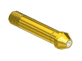 Western #16-6SF - Nipple, 300, 9/16-25UNS-EXT, 3"LNG