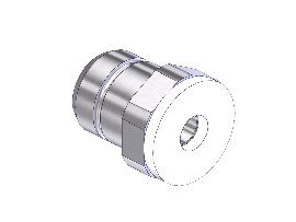 Western #SS-333M1 - Countersunk Nipple, 320/330, 1/4"RECESS