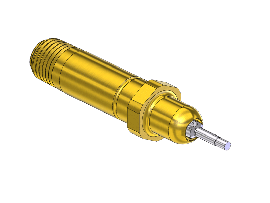 Nipple - Residual Pressure Valve, CGA350, MONEL PIN