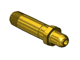 Western #83 - Thread Inlet Nipple, 350, 1/4NPTM, 2.5"LNG