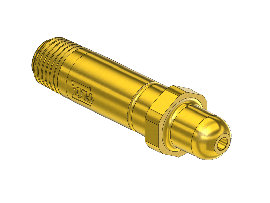 Check Valve Nipple, 350, 1/4NPTM, 2.5"LNG