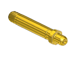 Threaded Inlet Nipple, 350, 1/4NPTM, 3.5"LNG.