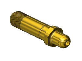 Western #84 - Threaded Inlet Nipple, 350, 9/16-25UNS, 2.5"LNG.