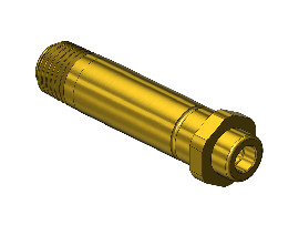 Threaded Inlet Nipple /CANADIAN, 415,1/4NPTM,2.5"LNG