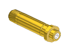 Threaded Inlet Nipple for Installed Filter/CANADIAN, 415,1/4NPTM,2.5"LNG