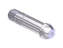 Countersunk Nipple, 510/580/590, 1/4NPTM, 2.5"LG