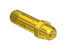 Nipple, 540, 1/4NPTM, 2.125"LNG