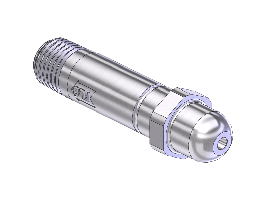 Nipple, 540, 1/4NPTM, 2.5"LNG